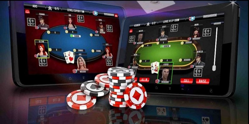 Bài poker có các lựa chọn cược quen thuộc như cược, bỏ bài, xem, theo, tố