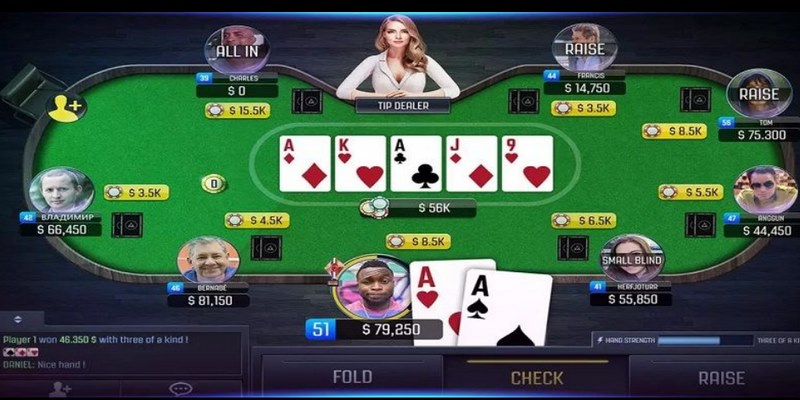 Bài poker là siêu phẩm đổi thưởng hấp dẫn được cả triệu người mê mẩn